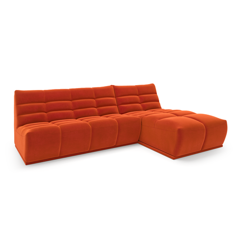Canapé d'angle droit ou gauche modulable JODY Velours