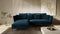 Canapé d'angle gauche convertible SARA JUDE Velours - Avec coffre de rangement