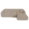 Canapé d'angle droit convertible LIAM tissu bouclette