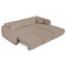 Canapé d'angle droit convertible LIAM tissu bouclette