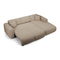 Canapé grand angle droit convertible LIVA Tissu bouclette