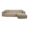 Canapé grand angle droit convertible LIVA Tissu bouclette