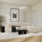 Canapé grand angle droit convertible LIVA Velours texturé
