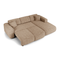 Canapé grand angle droit convertible LIVA Velours texturé