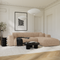 Canapé grand angle droit convertible LIVA Velours texturé