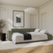 Canapé grand angle droit convertible LIVA Velours texturé