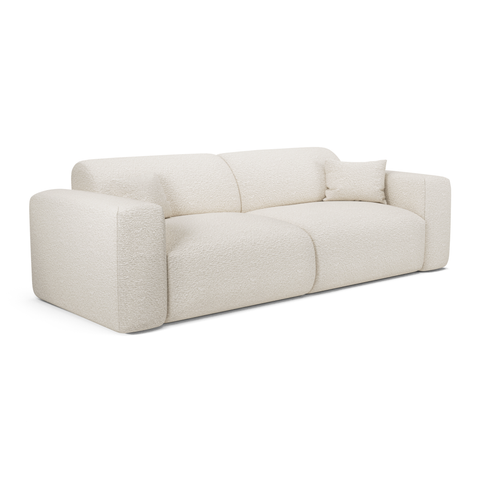 Canapé 4 places convertible LIVA Tissu bouclette