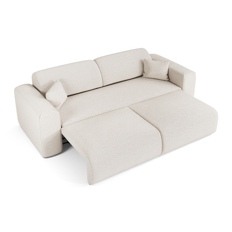 Canapé 4 places convertible LIVA Tissu bouclette