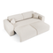 Canapé 4 places convertible LIVA Tissu bouclette