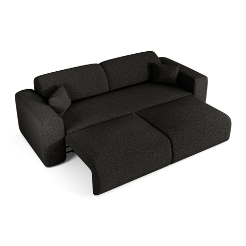 Canapé 4 places convertible LIVA Tissu bouclette