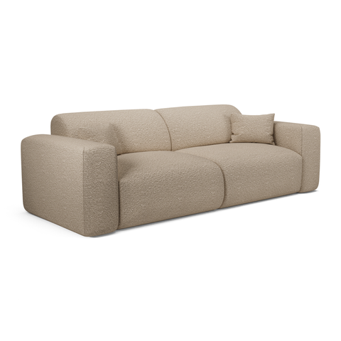 Canapé 4 places convertible LIVA Tissu bouclette