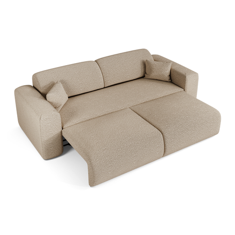 Canapé 4 places convertible LIVA Tissu bouclette