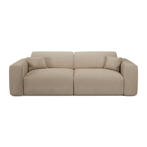 Canapé 4 places convertible LIVA Tissu bouclette