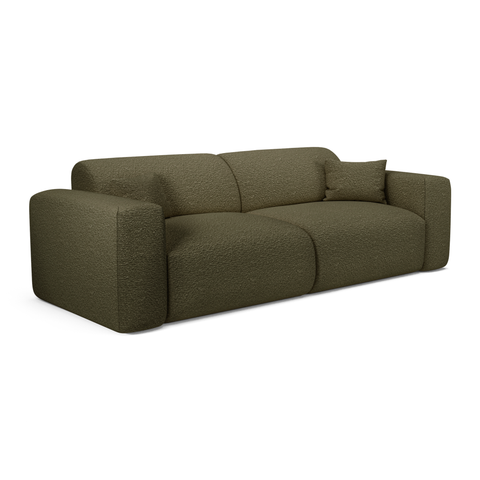 Canapé 4 places convertible LIVA Tissu bouclette