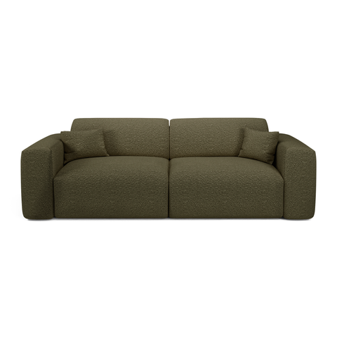 Canapé 4 places convertible LIVA Tissu bouclette