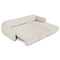 Canapé d'angle droit convertible LIVIA tissu bouclette