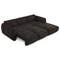 Canapé d'angle droit convertible LIVIA velours tramé