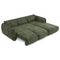 Canapé d'angle droit convertible LIVIA velours tramé