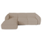 Canapé d'angle gauche convertible LIVIA tissu bouclette