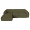 Canapé d'angle gauche convertible LIVIA tissu bouclette