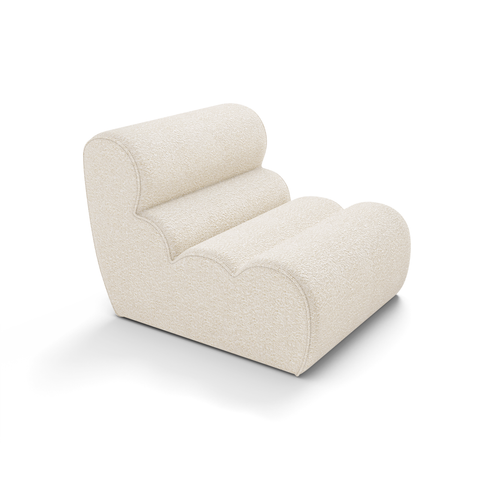 Fauteuil LOFT tissu bouclette