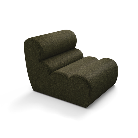Fauteuil LOFT tissu bouclette
