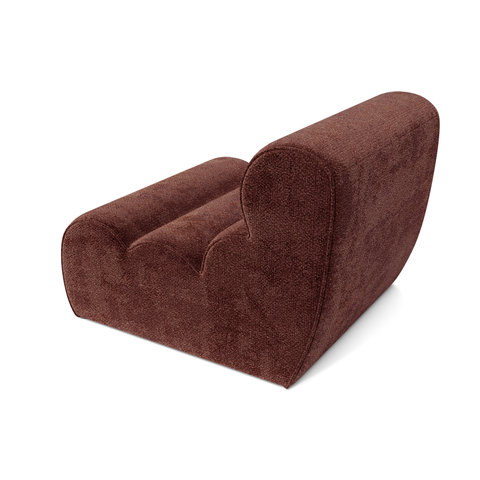 Fauteuil LOFT velours texturé