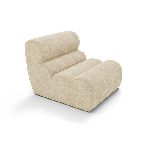 Fauteuil LOFT velours texturé
