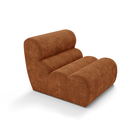 Fauteuil LOFT velours texturé