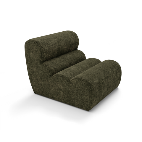 Fauteuil LOFT velours texturé