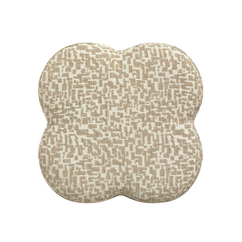 Pouf LUCKY tissu texturé à motif