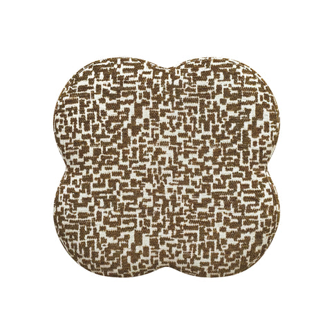 Pouf LUCKY tissu texturé à motif