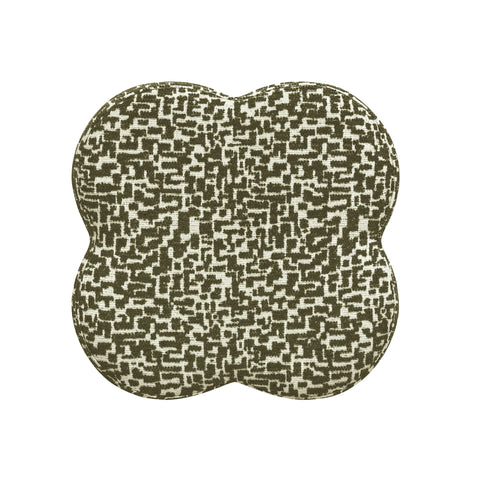 Pouf LUCKY tissu texturé à motif