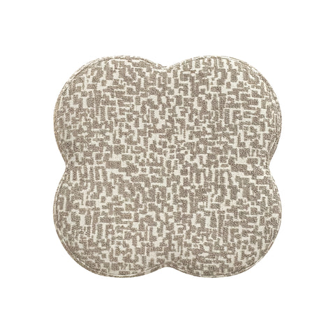 Pouf LUCKY tissu texturé à motif