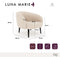 Fauteuil LUNA MARIE Tissu bouclette