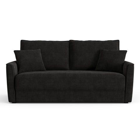Canapé convertible 3 places LUXO tissu tramé touché doux