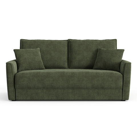 Canapé convertible 3 places LUXO tissu tramé touché doux