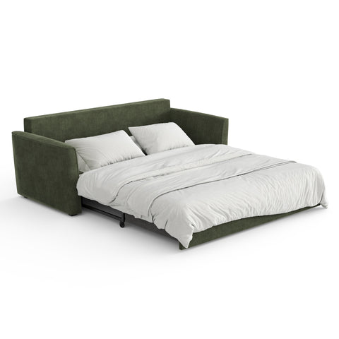 Canapé convertible 3 places LUXO tissu tramé touché doux