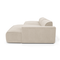 Canapé angle droit 260cm MIA Tissu Tramé