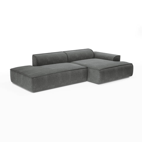 Canapé angle droit 260cm MIA Tissu Tramé