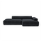 Canapé angle droit 260cm MIA Tissu Tramé