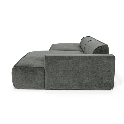 Canapé angle droit 260cm MIA Tissu Tramé