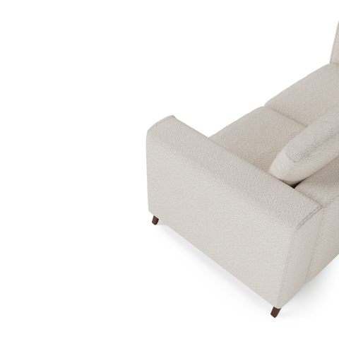 Canapé convertible express matelas 140cm MILANO Tissu bouclette