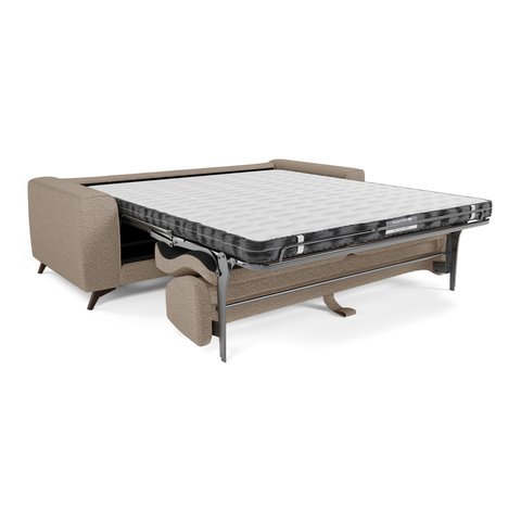 Canapé convertible express matelas 140cm MILANO Tissu bouclette