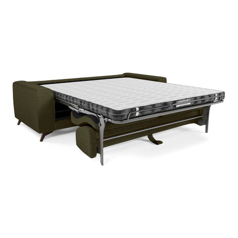 Canapé convertible express matelas 140cm MILANO Tissu bouclette