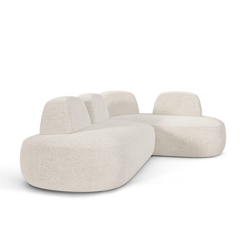 Canapé d'angle droit MODUS Tissu bouclette