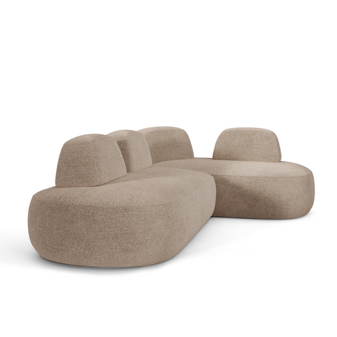 Canapé d'angle droit MODUS Tissu bouclette