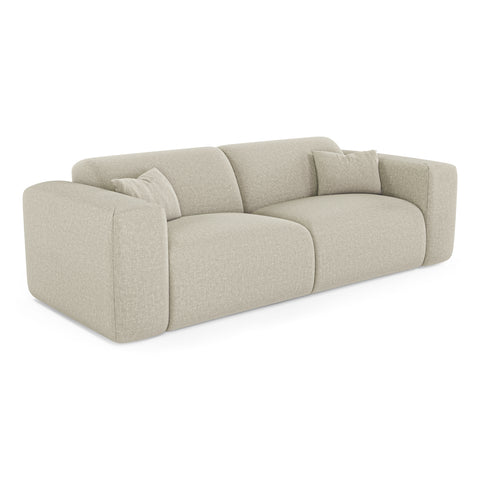 Canapé convertible express matelas Dunlopillo 140cm MYRA Tissu tramé