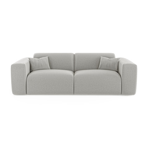Canapé convertible express matelas Dunlopillo 140cm MYRA Tissu tramé