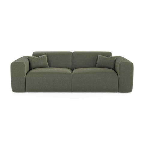 Canapé convertible express matelas Dunlopillo 140cm MYRA Tissu tramé